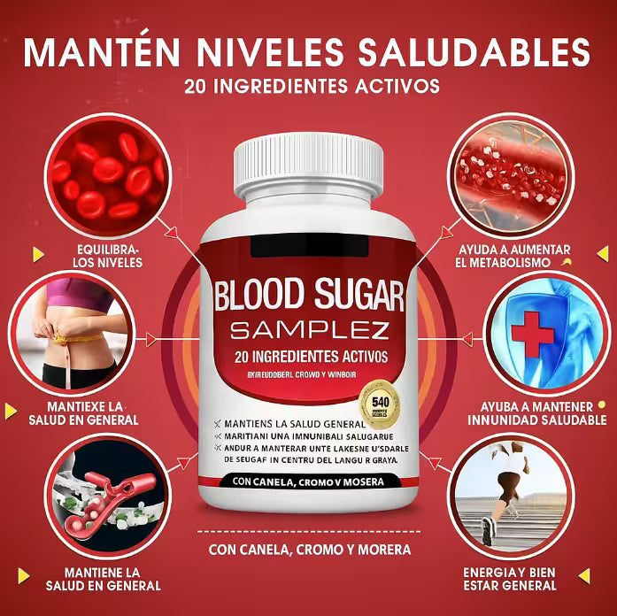 Blood Sugar Complex 🛡️ Tu aliado natural contra los picos de azúcar 📉🩸