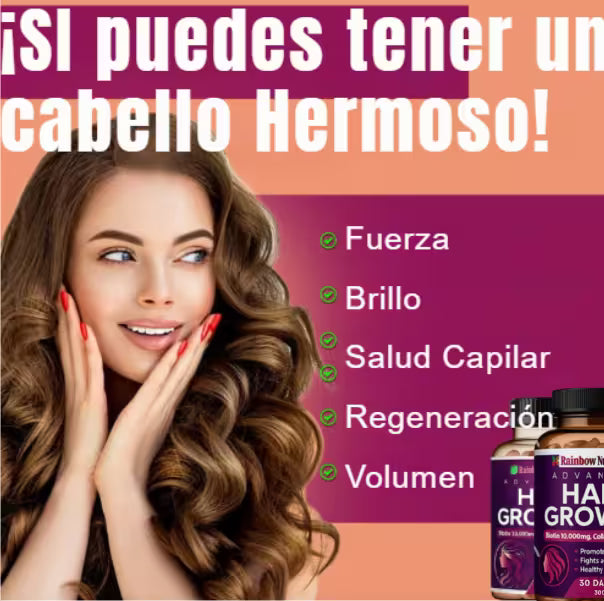 HAIR GROWTH®️ CABELLO FUERTE Y BRILLANTE 🎁OFERTA!