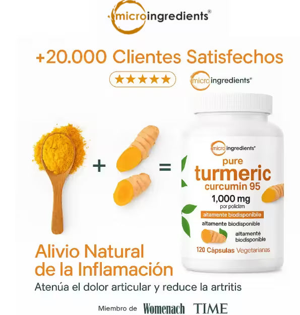 TURMERIC CURCUMIN 95 ✨ “Adiós dolor articular 🙌💪 ¡Hola vida sin inflamación! 🌿💊