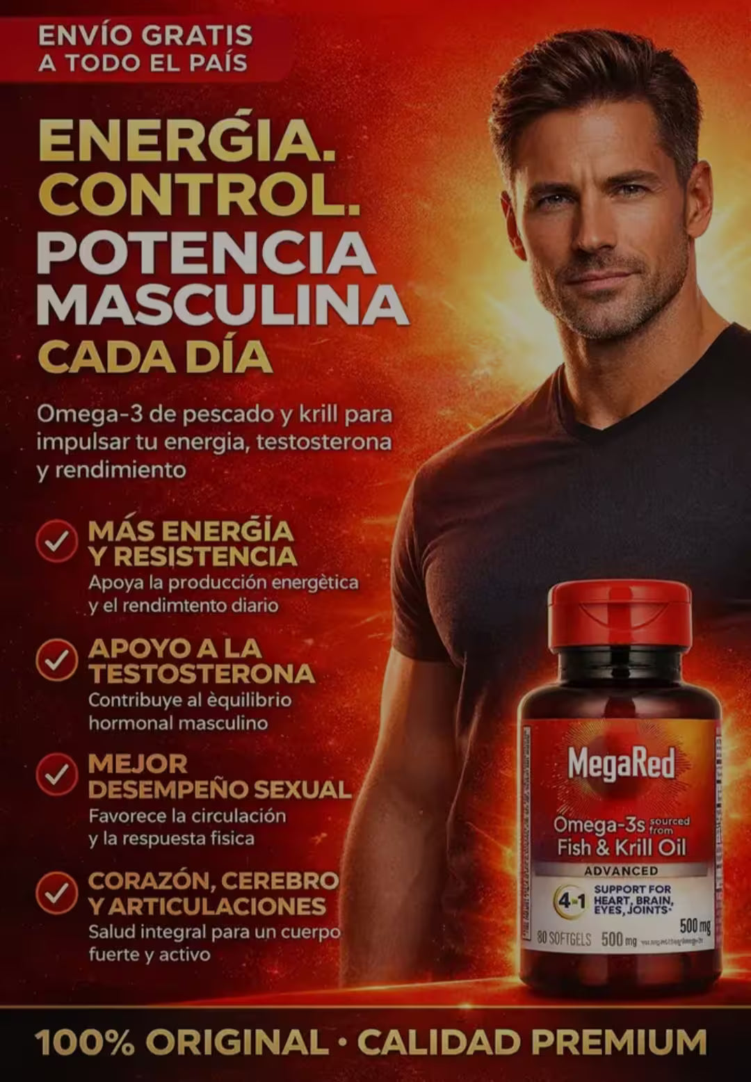 Omega-3 Krill Oil 🔥20X Más Potente que el Omega 3 Tradicional❤️
